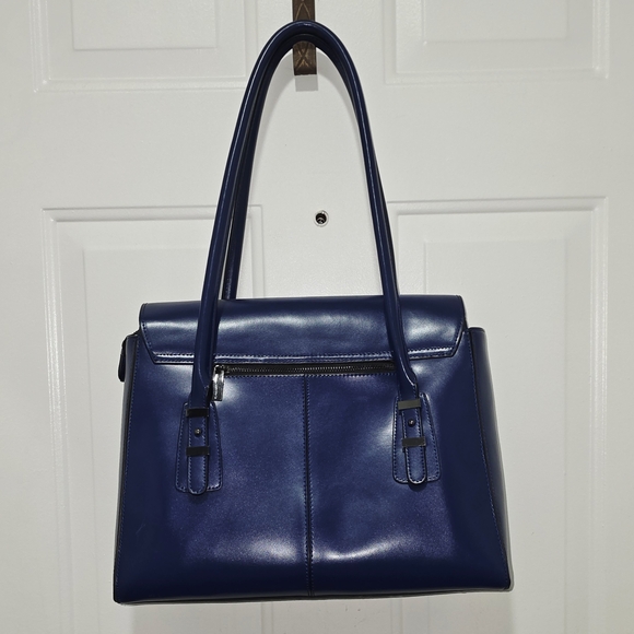 Charles Jourdan Classic Blue Shoulder Bag - Picture 2 of 7